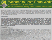 Tablet Screenshot of lestorouteworks.com